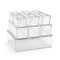 Sorbus 10 Pack Clear Stackable Refrigerator Storage Bins with Lids - Perfect for Kitchen Organization, Pantry and Fridge Storage
